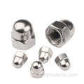 Din1587 stainless steel acorn hexagon mur m4m5m6m8 hexagon kubah kacang topi panjang